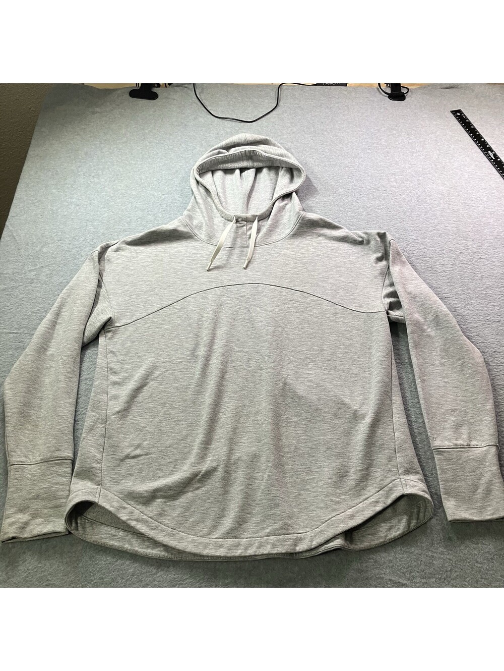 DSG Womens LRG Gray Cowl Neck Hoodie Pullover Cozy Athleisure Activewear Casual